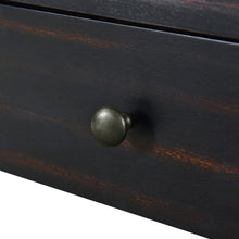 Load image into Gallery viewer, Double Pedestal Console Table With Two Drawers (738109) - Black