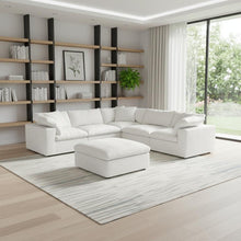 Load image into Gallery viewer, Blend Modular L Shaped Six Piece Corner Sectional - White