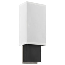 Load image into Gallery viewer, Rectangular Wall Sconce With Linen Fabric Shade - White / Black