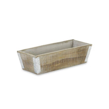 Load image into Gallery viewer, Rectangular Planter Box (638083) - Natural / Silver
