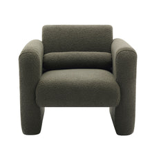 Load image into Gallery viewer, Modern Accent Chair Lambskin Sherpa Fabric Upholstered Comfy With Pillow