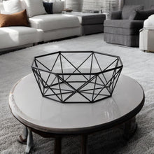 Load image into Gallery viewer, Geometric Decorative Bowl - Black