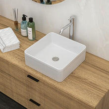 Load image into Gallery viewer, Modern Ceramic Rectangular Vessel Bathroom Sink