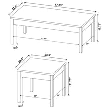 Load image into Gallery viewer, Quintara - 3 Piece Coffee Table Set - Natural / White