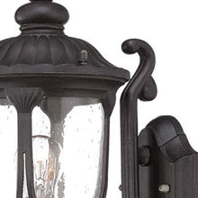 Load image into Gallery viewer, Cast Aluminum Glass Lantern Wall Light - Black