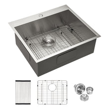 Load image into Gallery viewer, Stainless Steel Drop In Kitchen Sink, Topmount