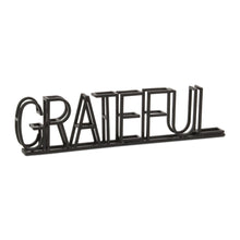 Load image into Gallery viewer, Grateful Tabletop Sign - Black
