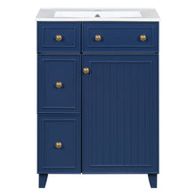 Load image into Gallery viewer, Transitional Style Bathroom Vanity Cabinet With Ceramic Sink