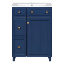 Load image into Gallery viewer, Transitional Style Bathroom Vanity Cabinet With Ceramic Sink
