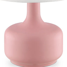 Load image into Gallery viewer, Metal Bedside Table Lamp With White Shade - Pink