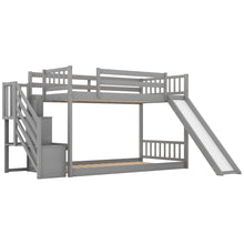 Load image into Gallery viewer, Bunk Bed With Convertible Slide And Stairway