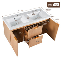 Load image into Gallery viewer, Modern Wall Mounted Bathroom Vanity, Soft Close Doors