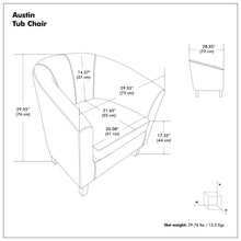 Load image into Gallery viewer, Austin - Transitional Tub Chair