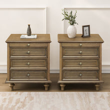 Load image into Gallery viewer, Nightstands With 4 Drawer, Storage End Table With Hidden Pull Out Shelf