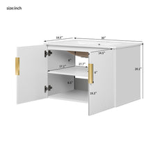 Load image into Gallery viewer, Bathroom Vanity With Sink, Rectangular Storage Cabinet With 2 Soft Closing Doors