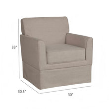 Load image into Gallery viewer, Timeless Slipcover Accent Armchair With Track Arm Silhouette Upholstered - Light Brown