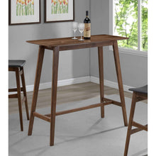 Load image into Gallery viewer, Rectangular Bar Table With Tapered Legs - Walnut