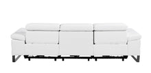 Load image into Gallery viewer, Top Grain Leather Reclining Metal USB Sofa (720328) - White