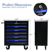 Load image into Gallery viewer, Drawer Multifunctional Tool Cart With Wheels