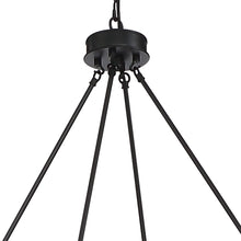 Load image into Gallery viewer, 36" Candle Style Twelve Light Metal Dimmable Chandelier - Black / Gold