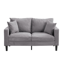 Load image into Gallery viewer, High Resilience Loveseat Sofa With Wooden Frame