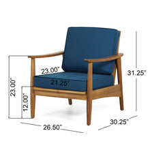 Load image into Gallery viewer, Emmry - Outdoor Acacia Wood Club Chair