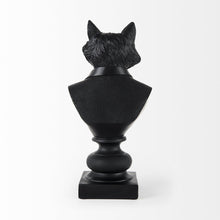 Load image into Gallery viewer, Suited Fox Bust Sculpture - Black