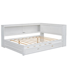 Load image into Gallery viewer, Daybed With Storage Shelves, LED, USB, And Trundle