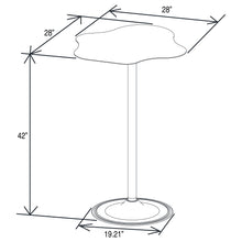 Load image into Gallery viewer, Fresno - Curved Cloud Shaped Bistro Bar Table Bar Table - Black