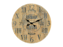 Load image into Gallery viewer, Silent Analog Round Wall Clock - Natural