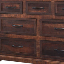 Load image into Gallery viewer, Solid Seven Drawer Double Dresser - Brown