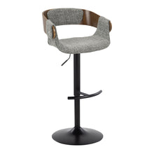 Load image into Gallery viewer, Elisa - Mid Century Modern Adjustable Barstool With Swivel & Rounded T Footrest (Set of 2)