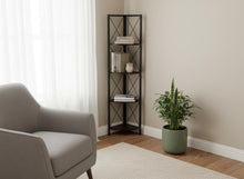 Load image into Gallery viewer, Four Tier Corner Bookcase (489790) - Espresso