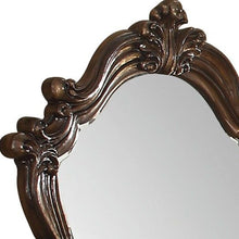 Load image into Gallery viewer, 47" Crowned Top Solid Framed Mounted Dresser Mirror - Brown