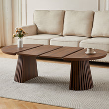 Load image into Gallery viewer, Oval Coffee Table For Living Room - Walnut