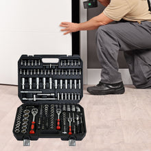 Load image into Gallery viewer, Tool Set Socket And Ratchet Wrench Toolbo 71 Pieces Toolbox Universal Home Car Repair Tool Set For Men Homeowners Diy Enthusiasts And Mechanics - Black