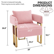 Load image into Gallery viewer, Modern Classic Design Decorative Chair Teddy Fleece Upholstered And Metal Foot