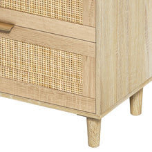 Load image into Gallery viewer, Rattan Six Drawer Double Dresser (716337) - Natural
