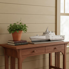 Load image into Gallery viewer, Hand Painted Model Boat (624318) - Gray