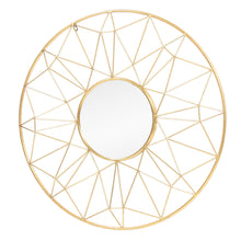 Load image into Gallery viewer, 32" Metal Round Accent Mirror - Gold