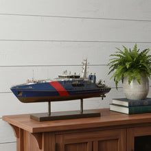 Load image into Gallery viewer, Hand Painted Model Boat (624595) - Blue / Dark Brown