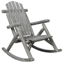 Load image into Gallery viewer, Durable Wooden Porch Rocker, Fir Log Rocking Chair