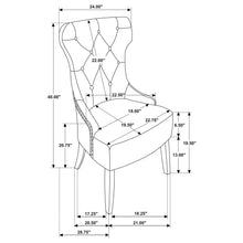 Load image into Gallery viewer, Tufted Dining Chair With Button Tufting And Nailhead Trim