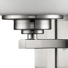 Load image into Gallery viewer, Geometric Wall Sconce With Frosted Glass Shade - Silver