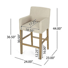 Load image into Gallery viewer, Serenitia - Upholstered Counter Chair With Straight Arm