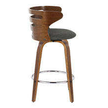 Load image into Gallery viewer, Cosini - Mid Century Modern Fixed Height Barstool With Swivel With Round Footrest (Set of 2)