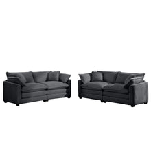 Load image into Gallery viewer, Elegant Oversized Sectional Sofa Set With Deep Seats And Flexible Layout
