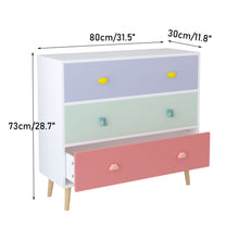Load image into Gallery viewer, 3 Drawer Dresser, Storage Cabinet With Anti Tip Safety