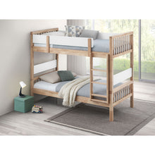 Load image into Gallery viewer, Ponderosa - Twin Over Twin Bunk Bed With Accents - Natural