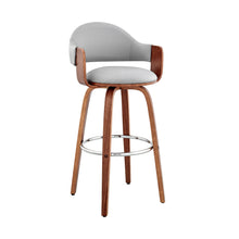 Load image into Gallery viewer, Swivel Low Back Counter Height Bar Chair - Gray